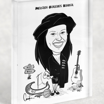 Caricaturas&#x20;em&#x20;moldura&#x20;3D&#x20;em&#x20;acr&#x00ED;lico