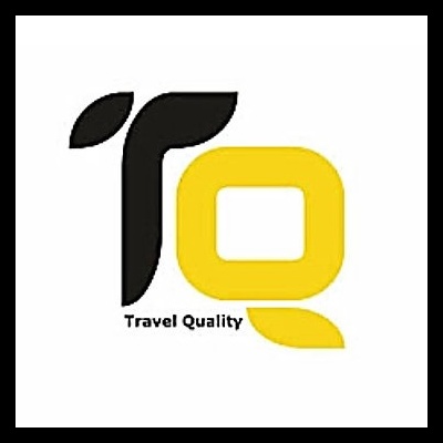 Logótipo das letras trq com texto Travel Quality