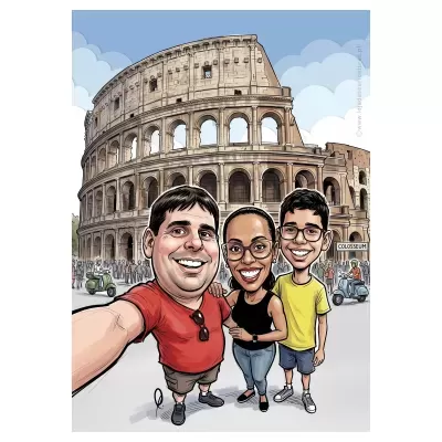 Caricatura&#x20;de&#x20;Grupo&#x20;Personalizada