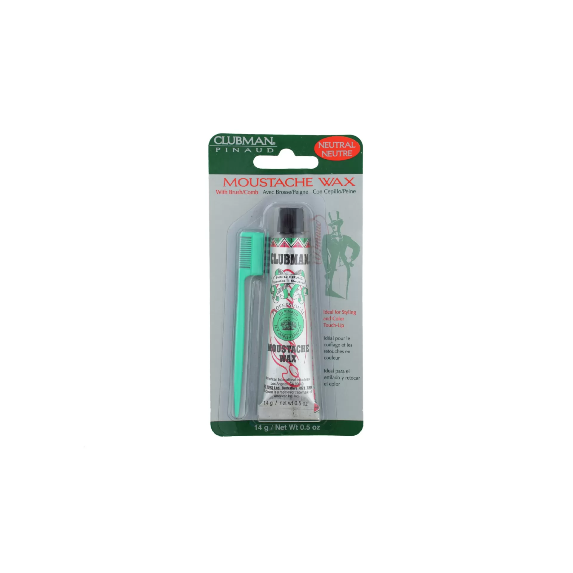 Clubman Beard & Moustache Wax Neutral 14gr