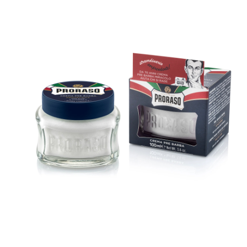 Creme Pré Shave Proraso 100ml - Aloe Vera e Vitaminia E