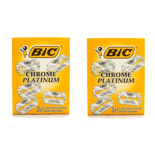 Lâminas Bic - 2 Caixas (200 lâminas)