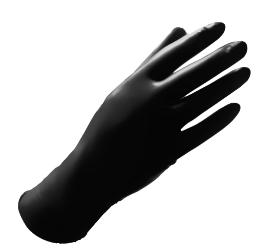 Luvas Reutilizáveis HS BLACK TOUCH - Tam.M  cx 10 uni