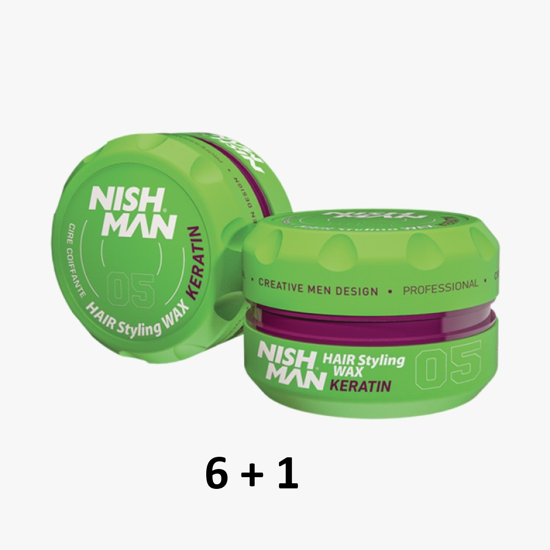 Cera Nishman Hair Styling Wax 05 Keratin 150 ml (6+1)