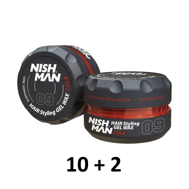Cera Nishman Hair Styling Wax 09 Cola 150 ml (10+2)