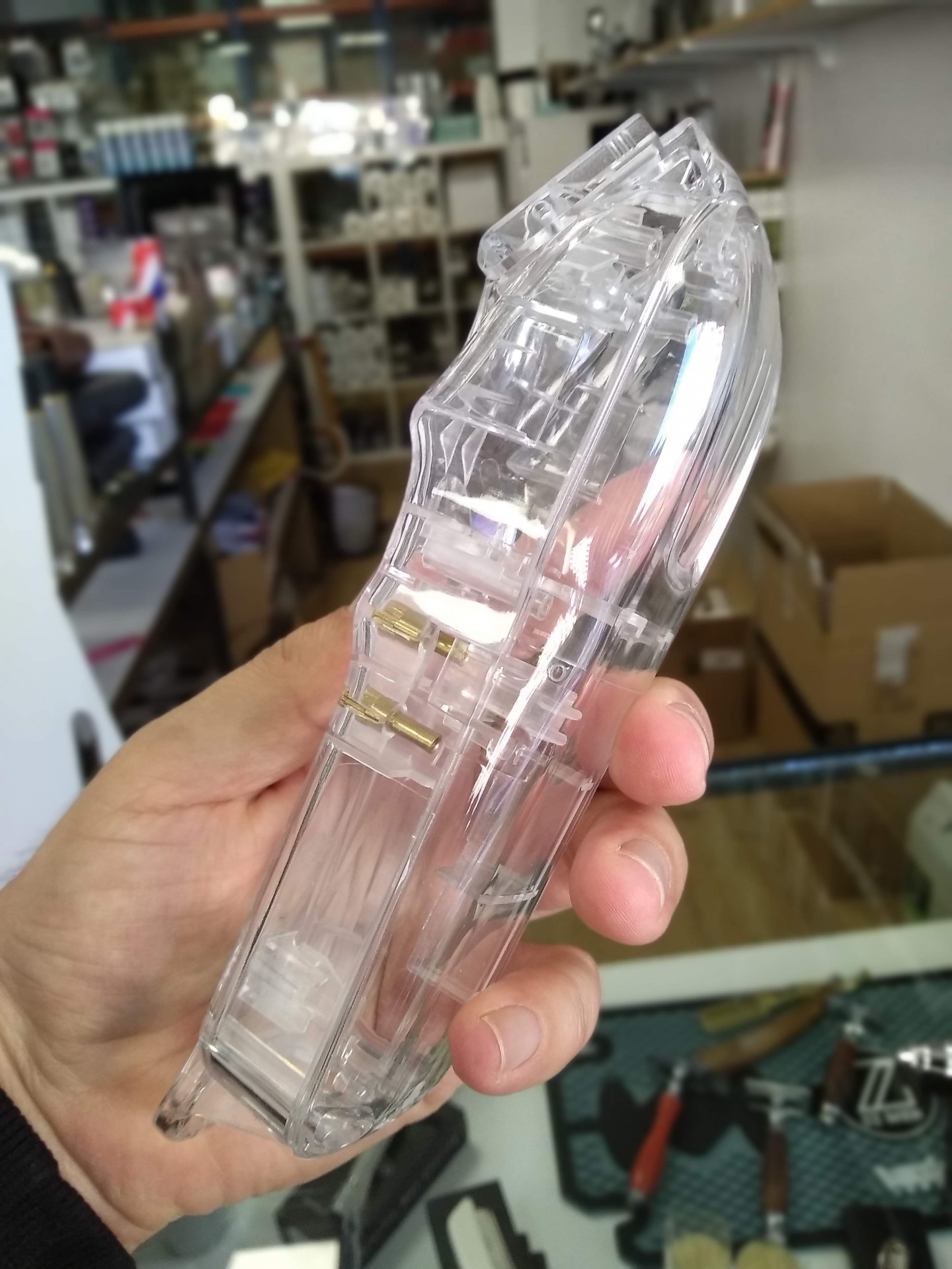 Capa inferior e superior transparente