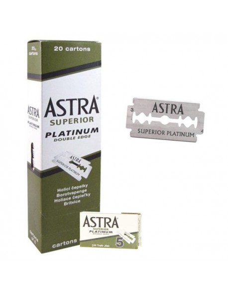 Lâminas Astra Superior Platinum 100 lâminas