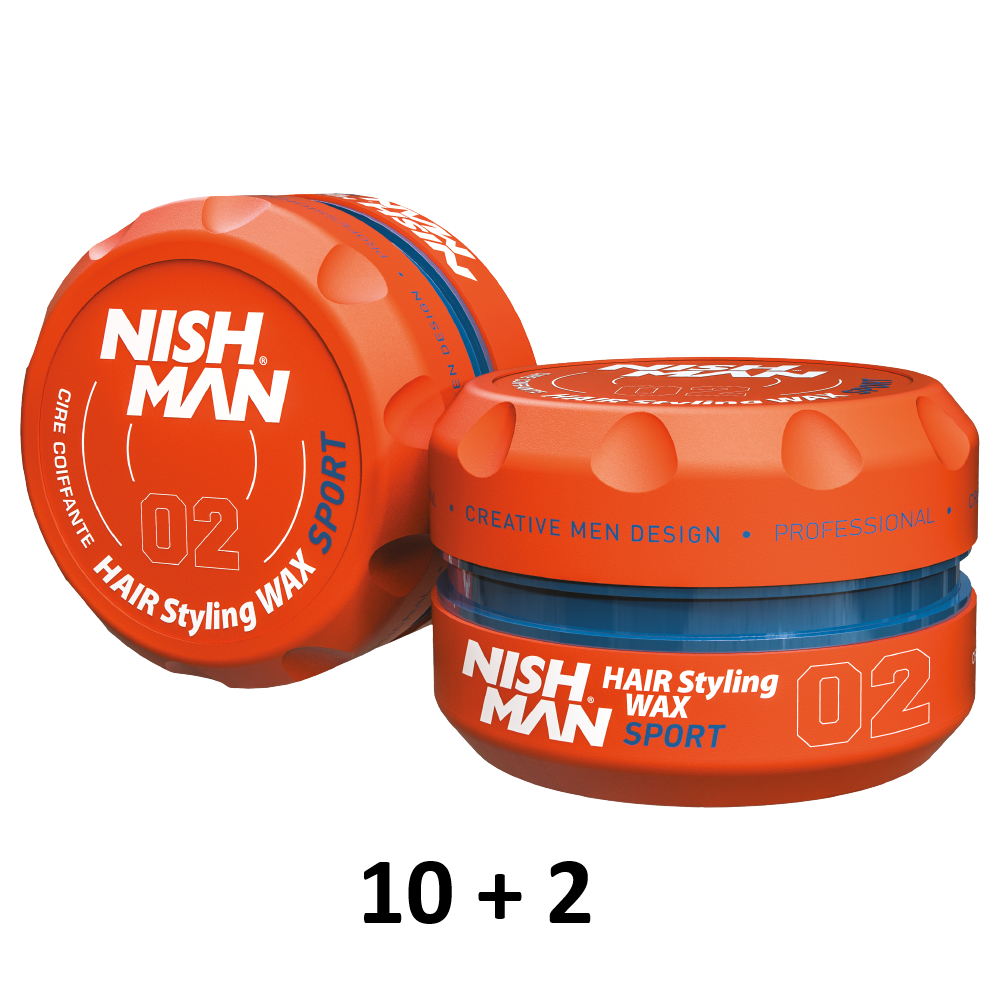 Cera Nishman Hair Styling Wax 02 Sport 150 ml (10+2)
