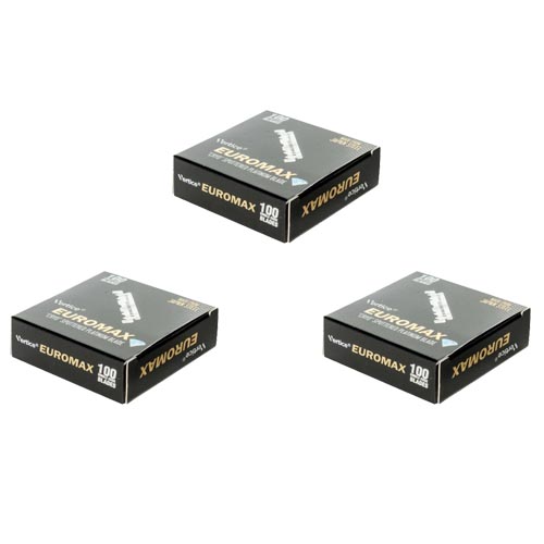 Lâminas individuais Euromax / Silvermax - 3 Caixas ( 300 lâminas)