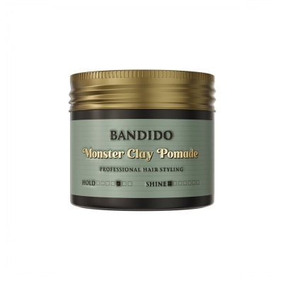 Pomada para cabelo Bandido Monster Clay Pomade com tampa dourada