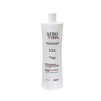 Frasco branco de shampoo Afro Vida XXL 1000 ml