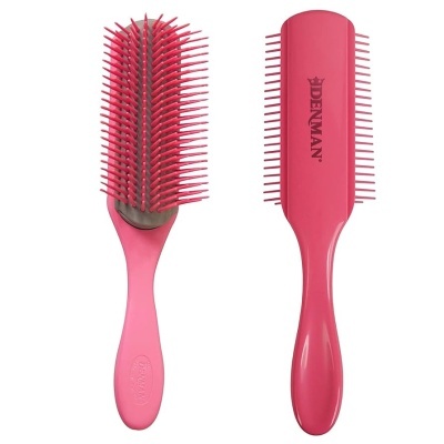 Escova de cabelo rosa com cerdas flexíveis CORAL ROSA