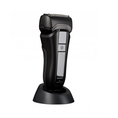 Aparelho de barbear elétrico Panasonic preto com base de carregamento