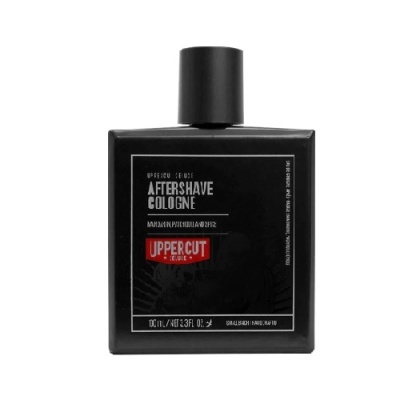 Frasco preto quadrado de aftershave colónia Uppercut Deluxe