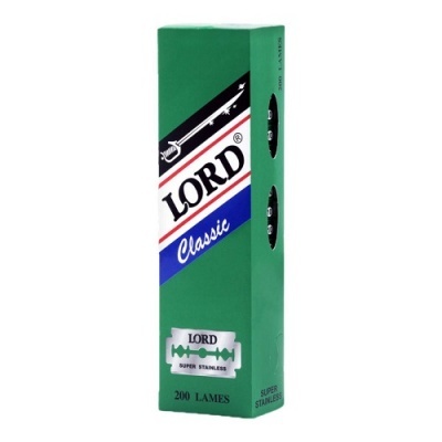 Embalagem verde com lâminas de barbear LORD Classic