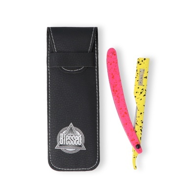 Navalhete de barbear colorido com estojo preto Blessed