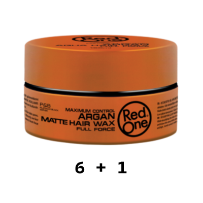 Embalagem redonda laranja de vaselina capilar mate Red One