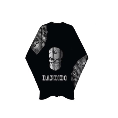 Camisola preta com estampa de caveira e cartas