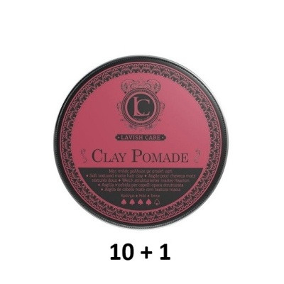 Embalagem rosa escuro redonda de pomada de argila Lavish Care