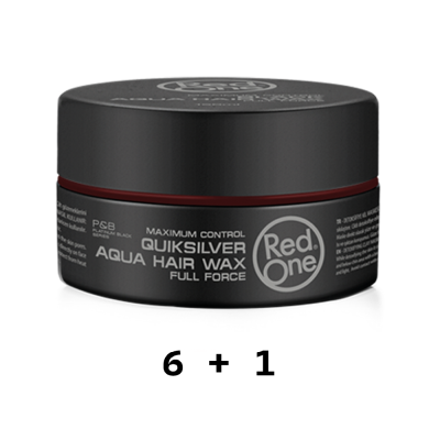 Recipiente preto de cera para cabelo Red One AQUA HAIR WAX