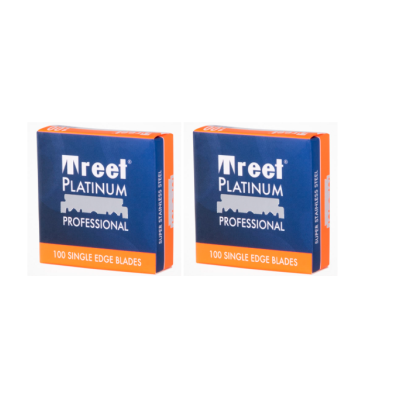 Pacotes de lâminas de barbear Treet Platinum Professional