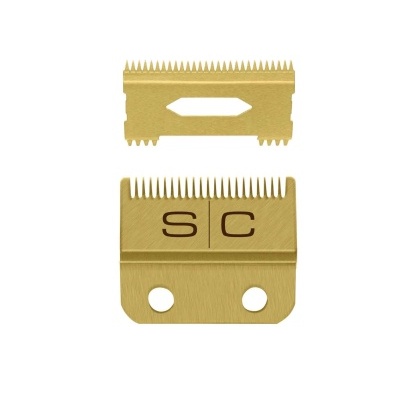 Conjunto de lâminas douradas para máquina de barbear