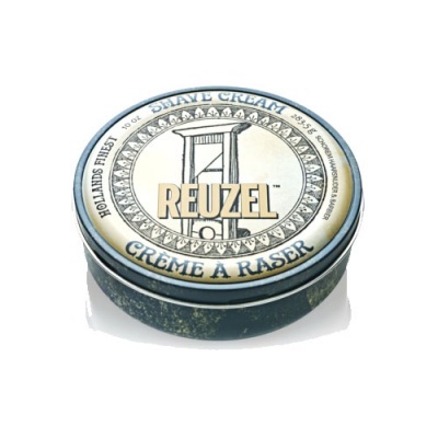 Pote metálico redondo de creme de barbear Reuzel