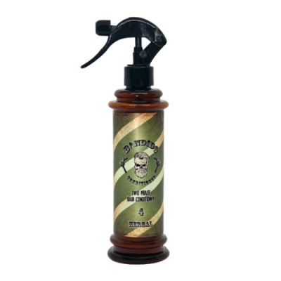 Frasco Bandido Professional Two Phase Bar Conditioner Herbal castanho com spray preto