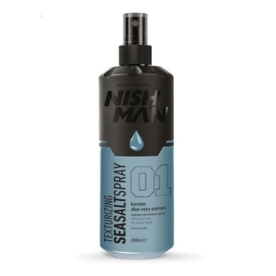 Frasco spray texturizador de sal do mar Nishman