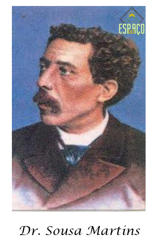 Retrato pintado de homem com casaco castanho e gravata azul