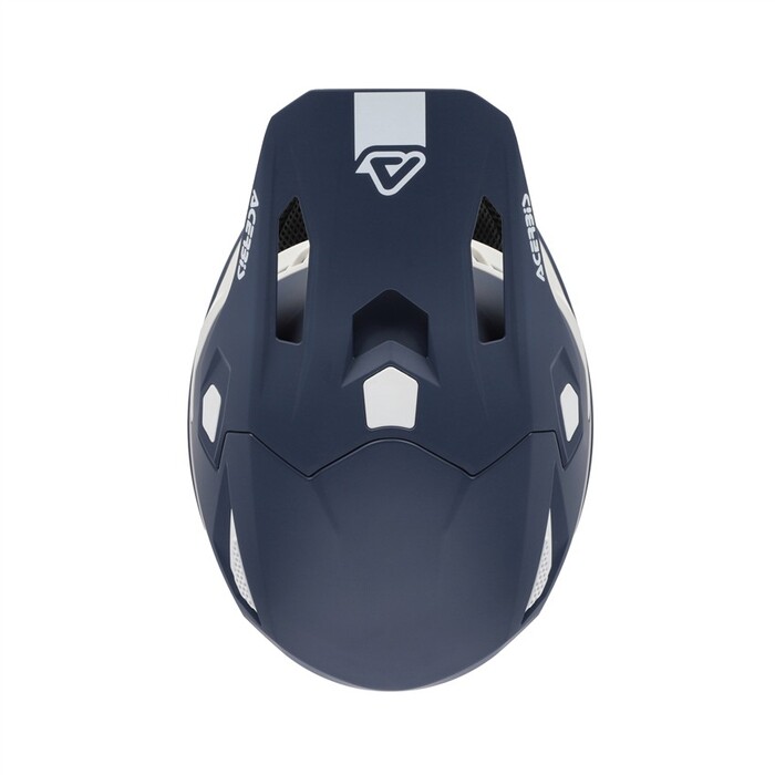 Capacete Acerbis Whoops Azul Capacete desportivo azul escuro com detalhes em branco e ventilação