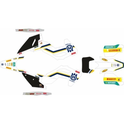 Autocolantes para motocicleta Husqvarna com várias marcas e cores