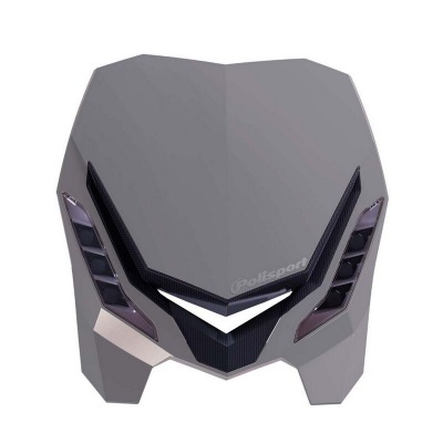 Capot cinza com detalhes em preto carbono e texto GolfSport