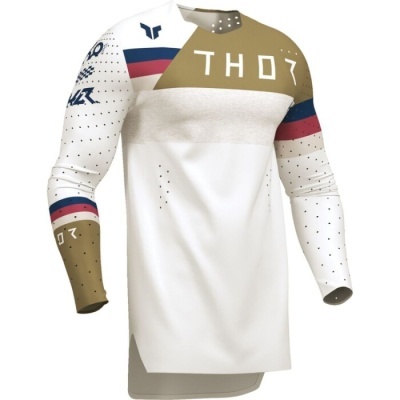 Camisa desportiva de manga comprida com padrões pontilhados e texto THOR 07