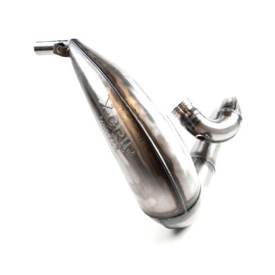 Escape metálico prateado com inscrição APRIL sobre fundo branco