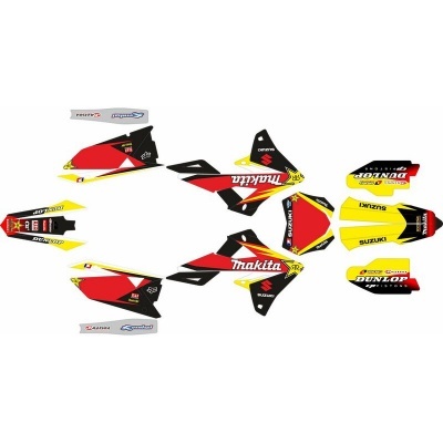 Conjunto de autocolantes para mota com marcas e várias cores