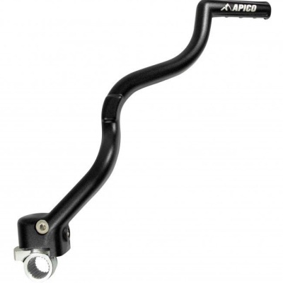 Alavanca de câmbio preta com punho APICO e fixação prateada