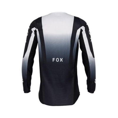 Camisola de manga comprida preta e branca FOX