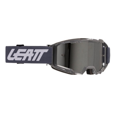 Óculos de proteção cinzentos com fita elástica azul escuro LEATT