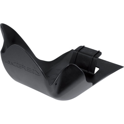 Protetor de carter preto em plástico com marca ACERBIS em relevo