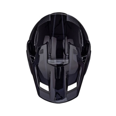 Capacete de bicicleta preto com ventilação aerodinâmica