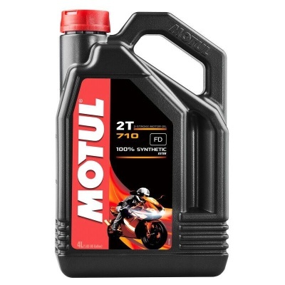 Recipiente de óleo para motor Motul 2T 710 FD preto com tampa vermelha
