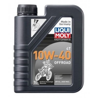 Frasco de óleo para motos 1 litro Liqui Moly 10W-40 Offroad