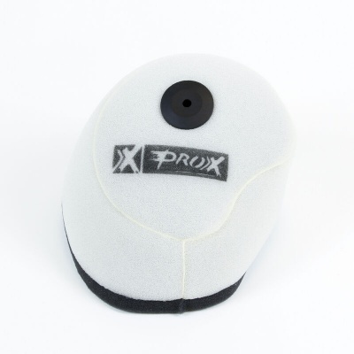 Espuma branca textura macia com etiqueta PROX e orifício negro