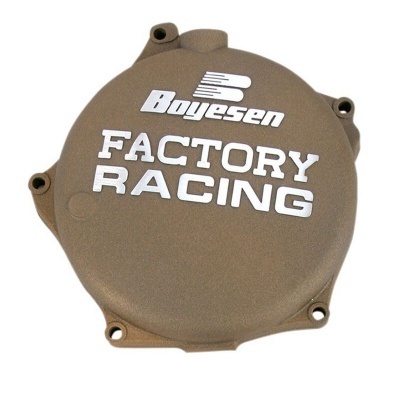 Tampa Boyesen Factory Racing castanha fosca com texto branco