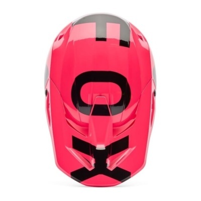 Capacete de bicicleta rosa com letras pretas TOX
