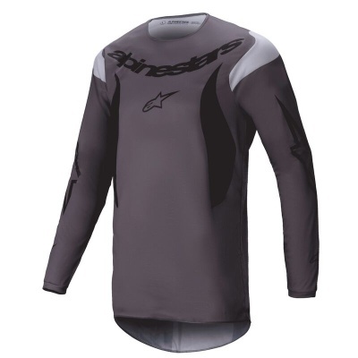 Camisola desportiva cinza escura com logótipo alpinestars