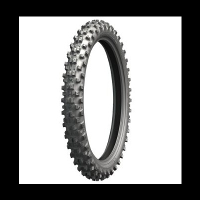 Pneu de motocross preto com padrão de piso em relevo