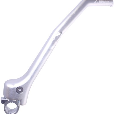 Kickstart metálico prateado com fixação circular dentada e marca ARICO