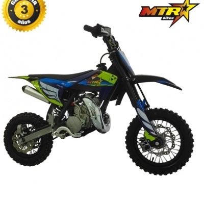 Motocross infantil MTR bikes azul verde preto com garantia 3 años